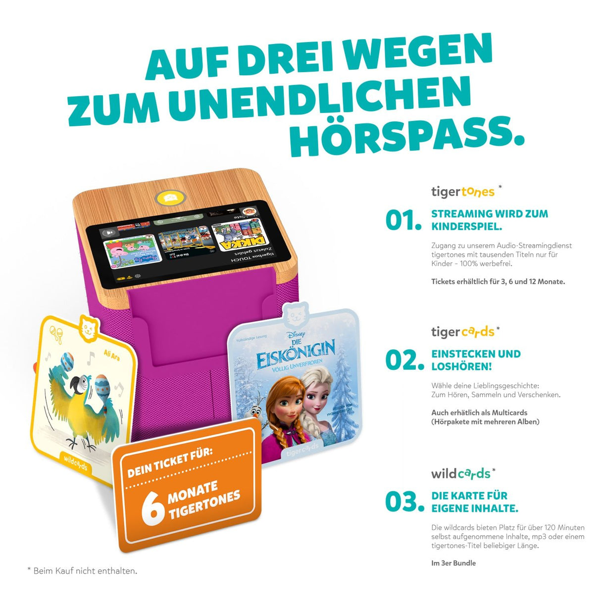 tigerbox TOUCH PLUS lila - Swiss-Edition