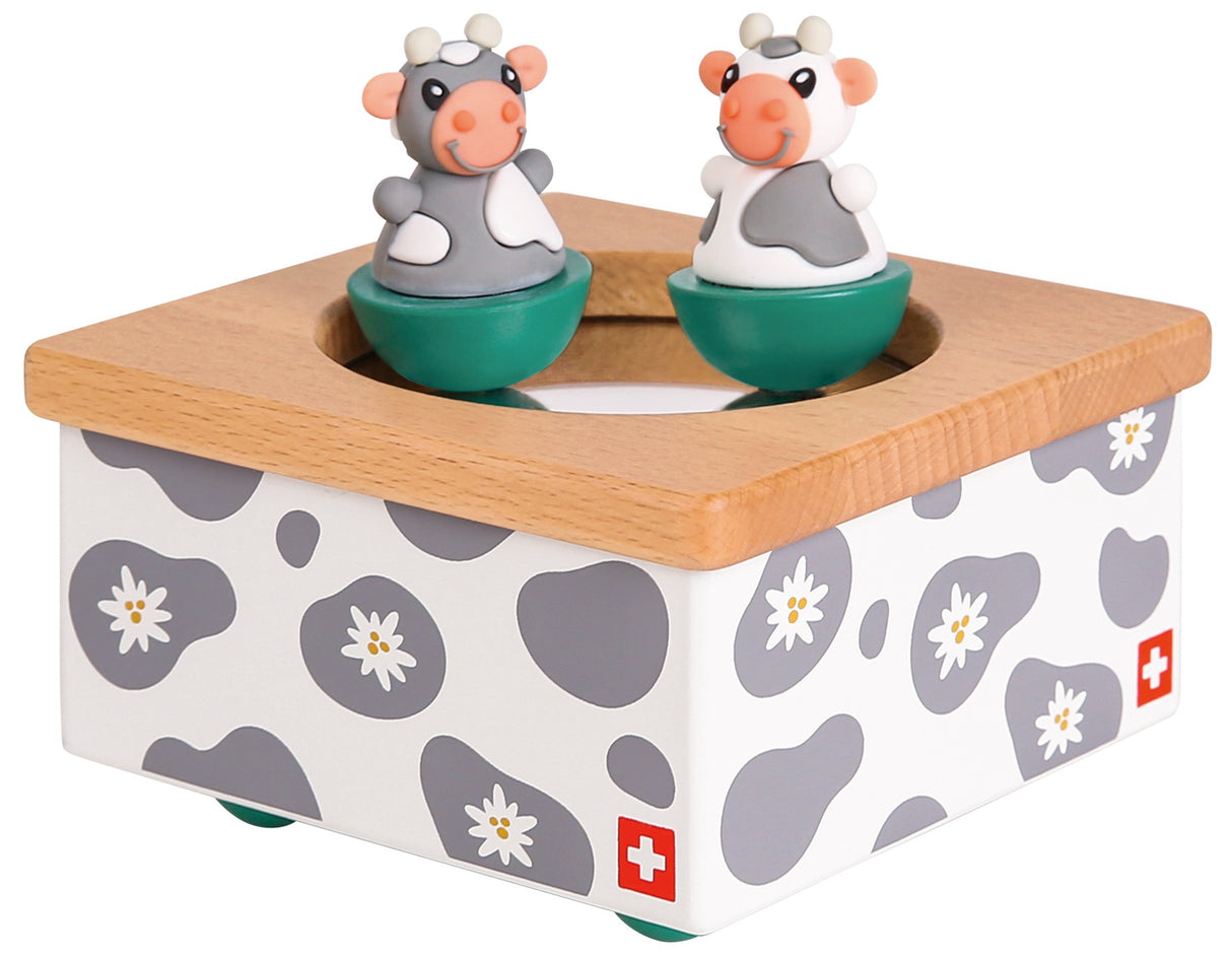 Musikdose und Spieluhr Kuh