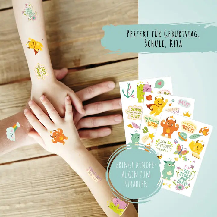 Kinder Tattoo Jeka Monster Mutmacherbande