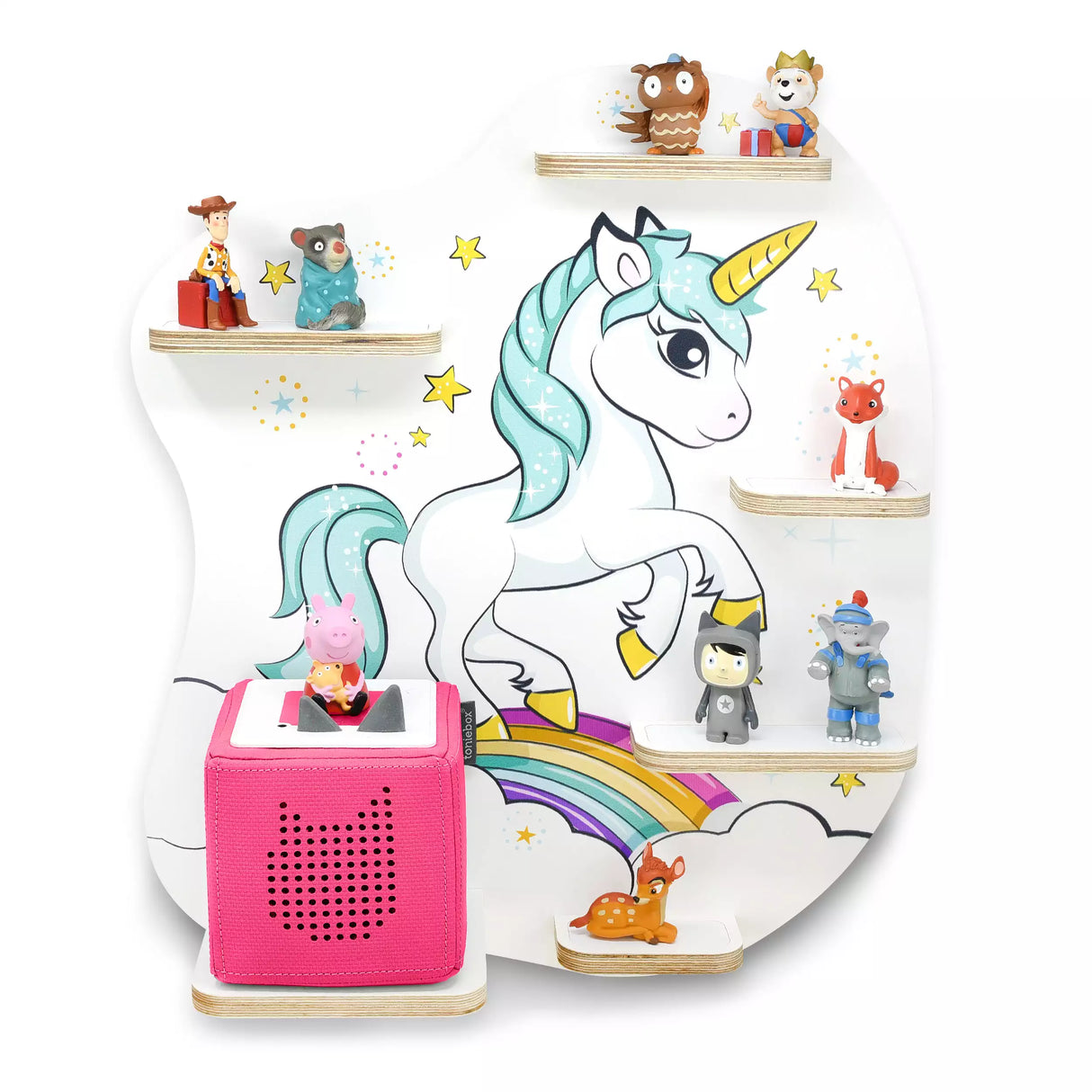 Toniebox 1 & 2 Regal zum Aufhängen Einhorn