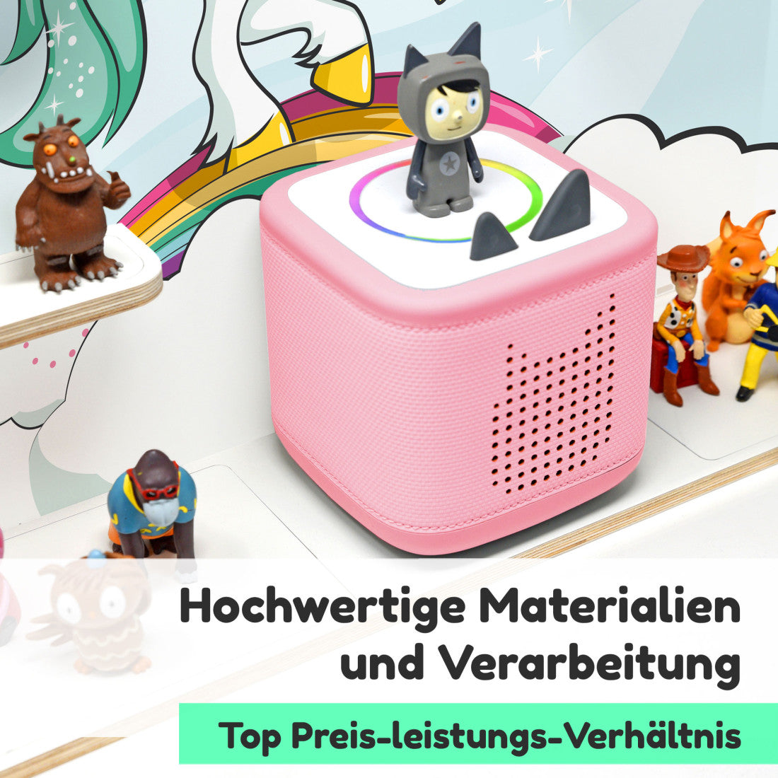 Toniebox 1 & 2 Regal Deluxe Einhorn Regenbogen