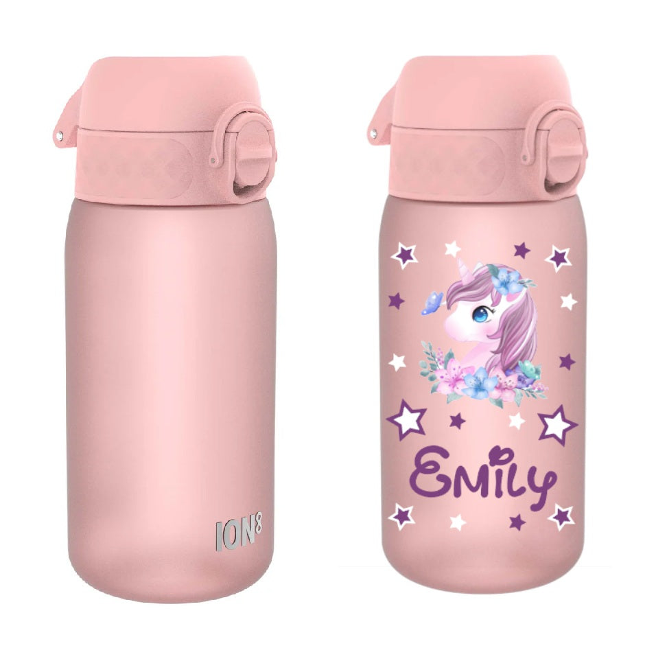 Kinder Trinkflasche Ion8 400ml Rosa
