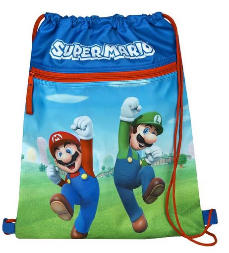 Turnbeutel Kinder Comic Super Mario