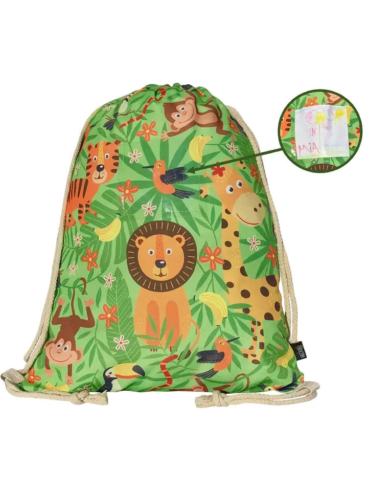 Turnbeutel Kinder Polyester Zootiere