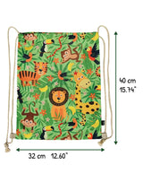 Turnbeutel Kinder Polyester Zootiere