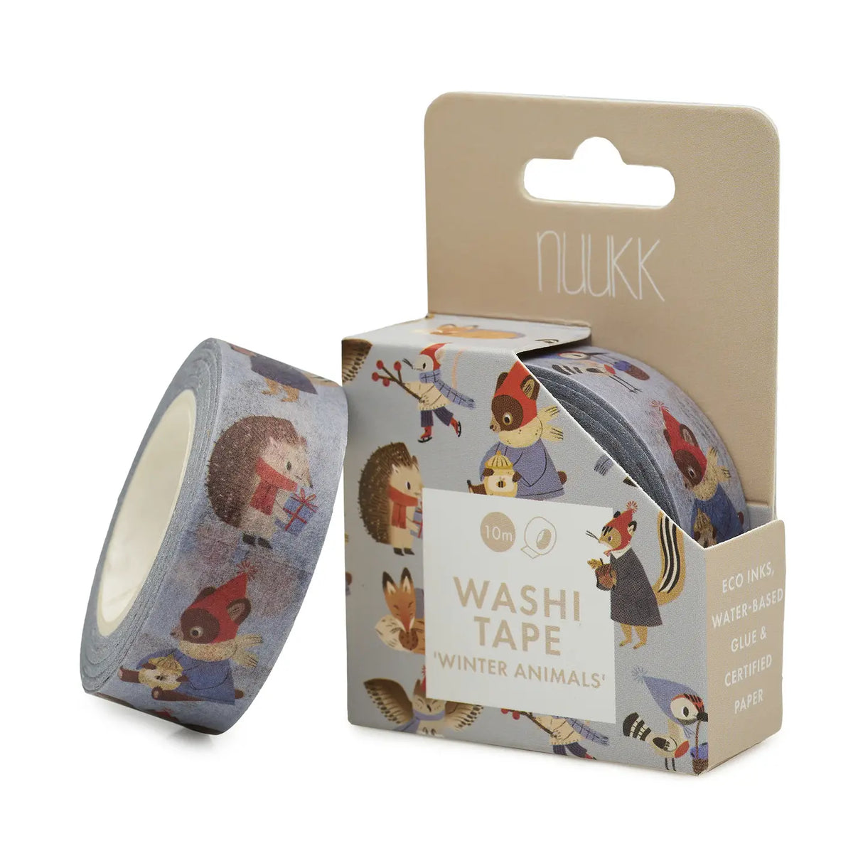 Washi Tape Wintertiere Blau