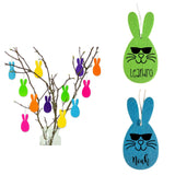 Osterhase mit Sonnenbrille aus Filz personalisierbar