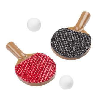 Wichtelzubehör Tischtennis Schläger mit 2 Bällen