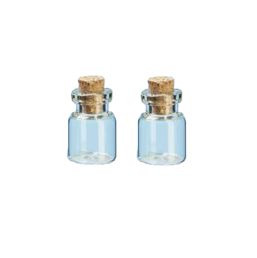 Wichtelzubehör Mini Zauber Röhrchen aus Glas