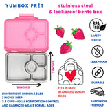 Znünibox Edelstahl Yumbox Prêt Rosa