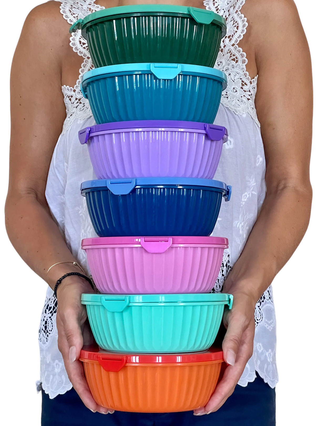 Yumbox Poke Bowl mit 3 Unterteilungen Grün