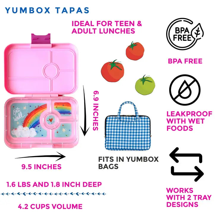 Znünibox Yumbox Tapas 4 Capri Pink