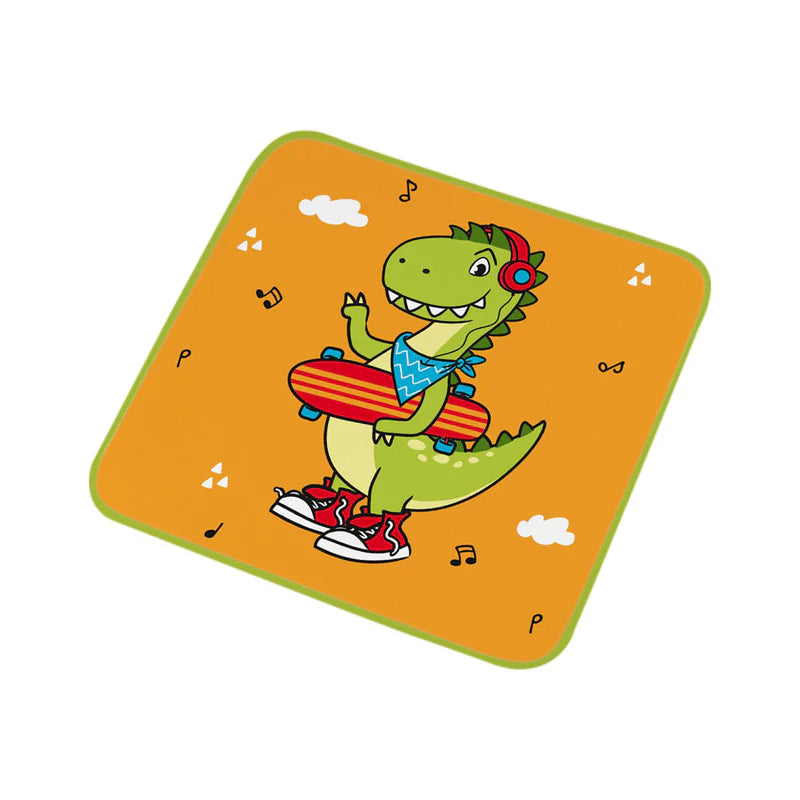 Magisches Handtuch Zauberhandtuch Dino Skateboard