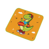 Magisches Handtuch Zauberhandtuch Dino Skateboard