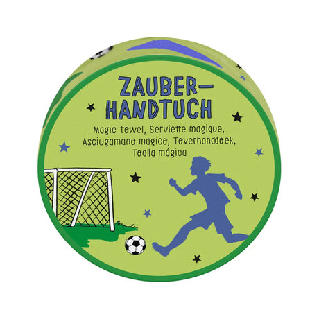 Magisches Handtuch Zauberhandtuch Fussball Grün
