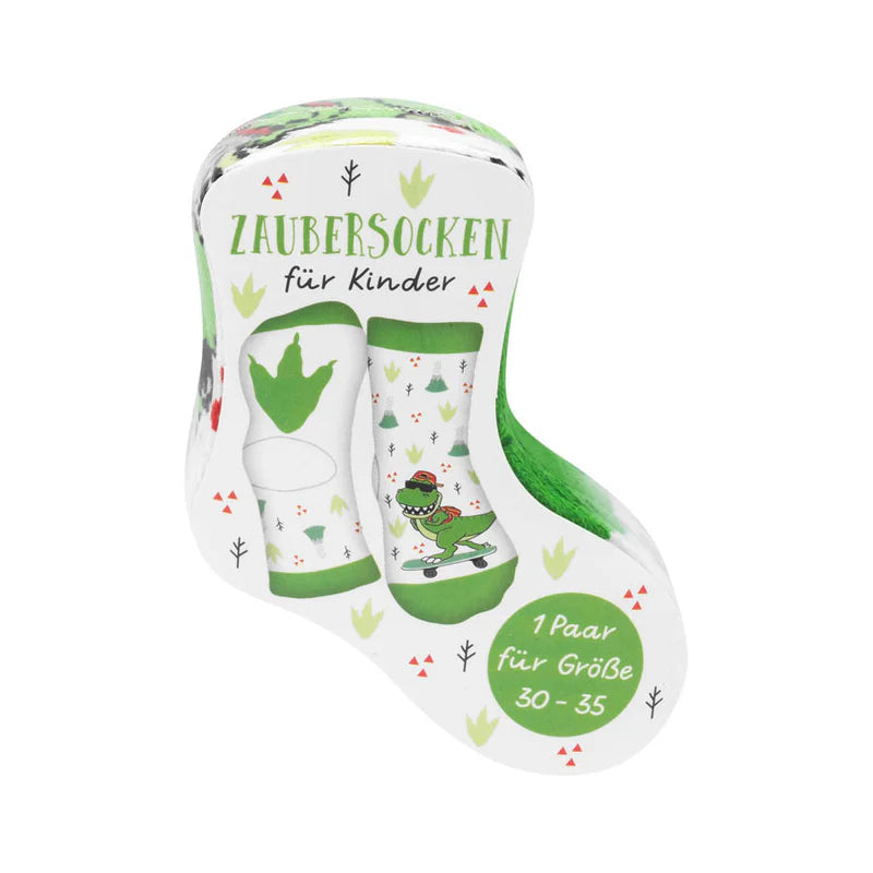 Zaubersocken Gross Dino Sonnebrille Weiss
