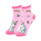 Zaubersocken Gross Einhorn Rosa Schmetterling