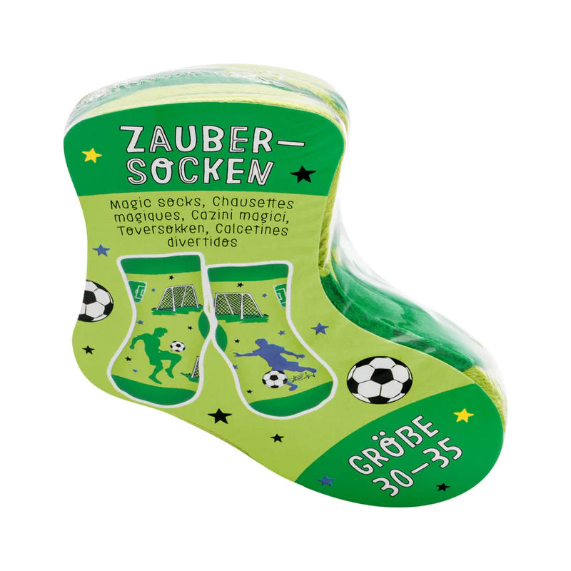 Zaubersocken Gross Fussball Grün