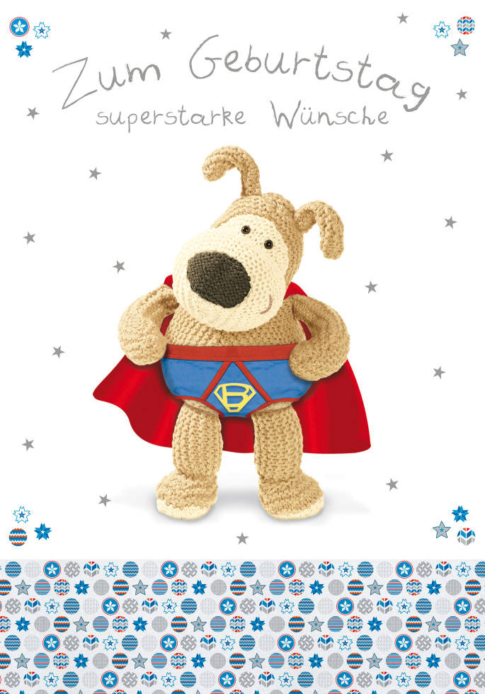 Geburtstagskarte Hund Superstark