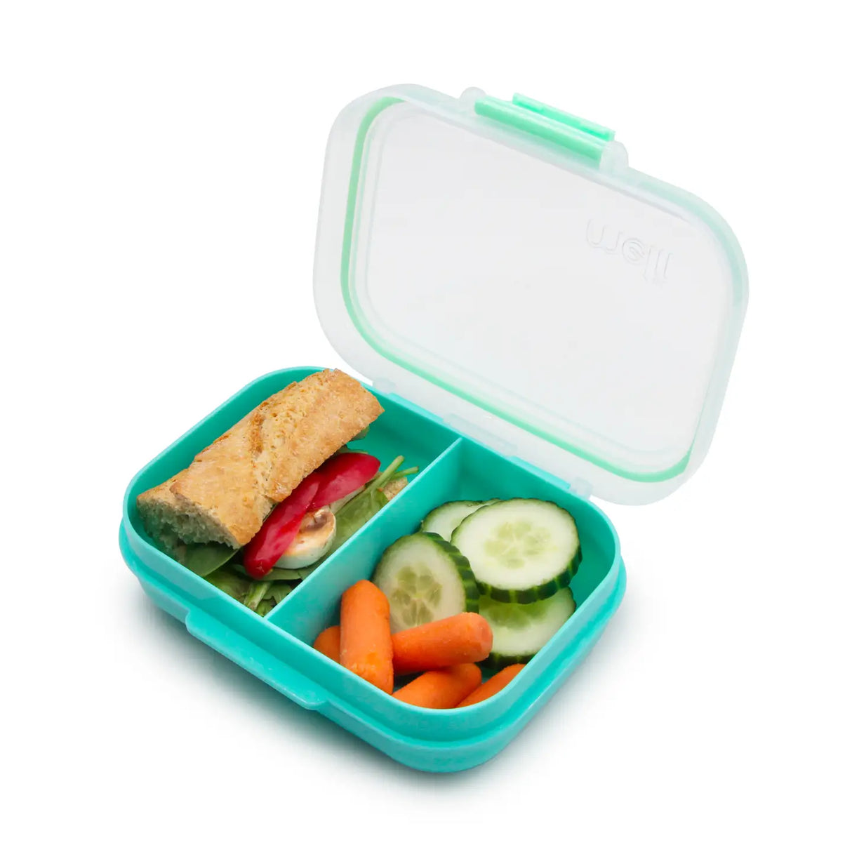 Znünibox Melii Bento Box mit 2 Unterteilungen Helltürkis