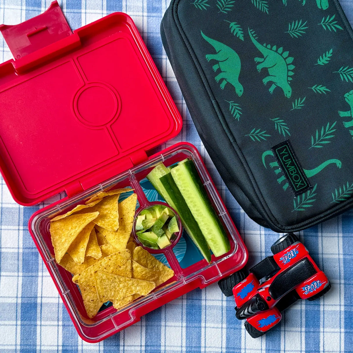 Znünibox Yumbox Mini Snack Shark Rot