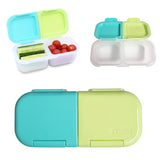 Znünibox Snackbehälter mit 2 Unterteilungen Blau / Türkis
