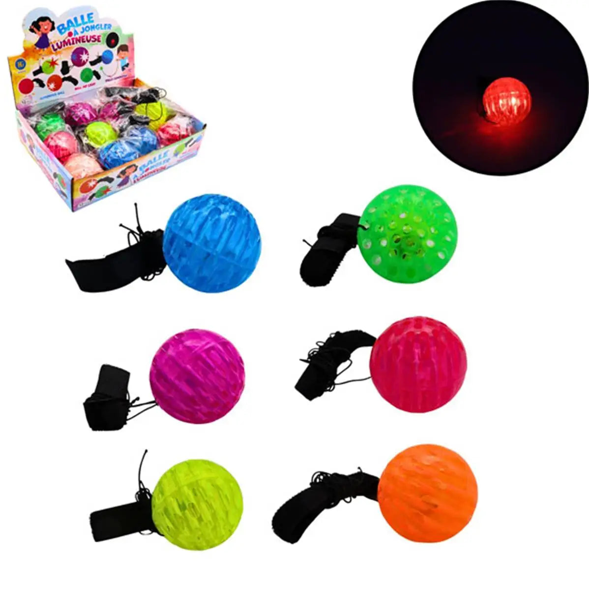 Leuchtender Jonglierball für Fuss assortiert