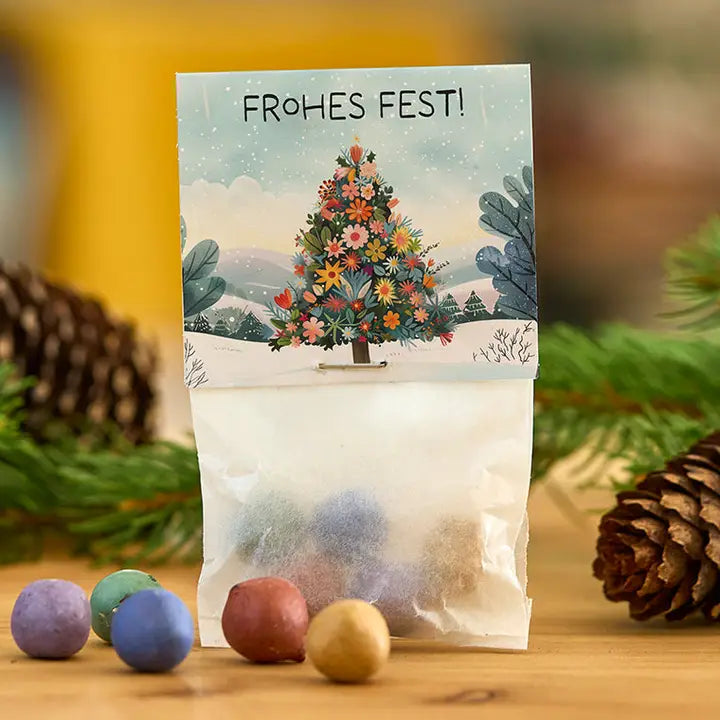 Blumenmurmel Weihnachtsbaum - Frohes Fest