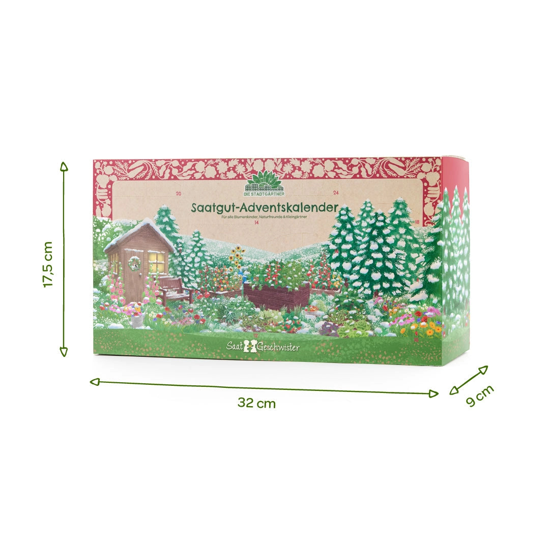 Adventskalender Saatgut mit Türchen