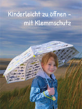 Kinder Regenschirm mit Farbwechsel Haifisch