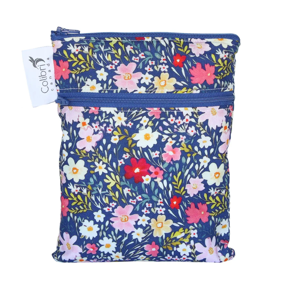 Wetbag und Lunchbag Colibri Blume Blau
