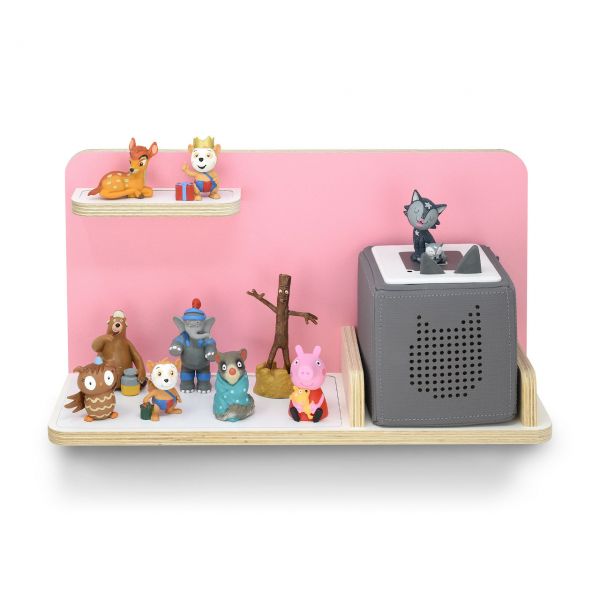Toniebox 1 & 2 Regal Rechteck Uni Rosa