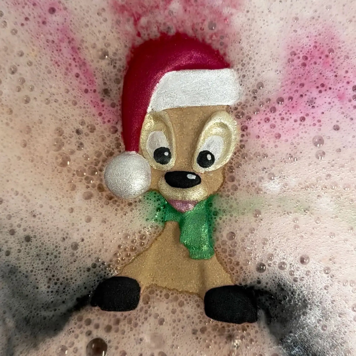Badekugel handgemacht Weihnachten Rentierbaby
