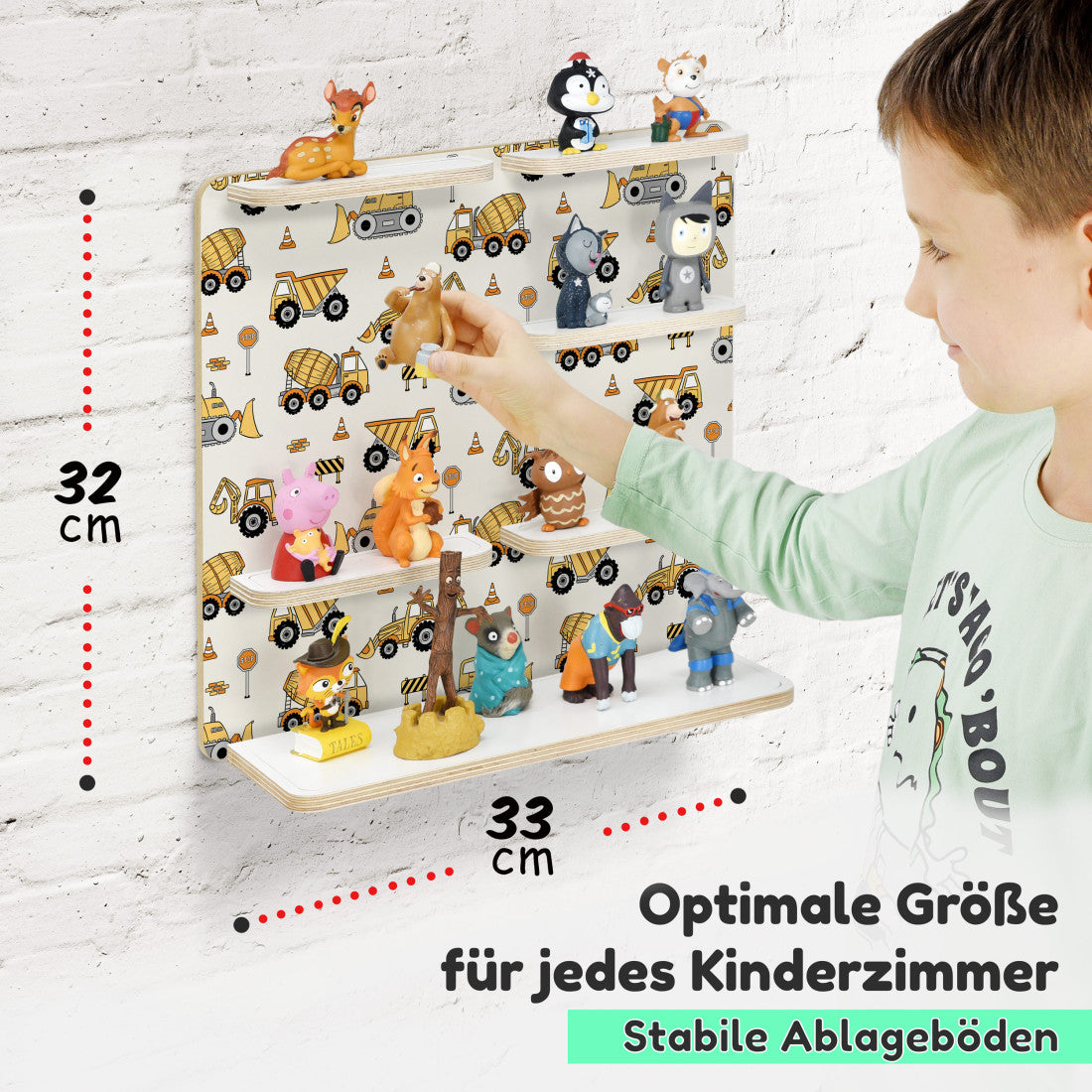 Toniebox Multi Erweiterungsregal Baufahrzeuge