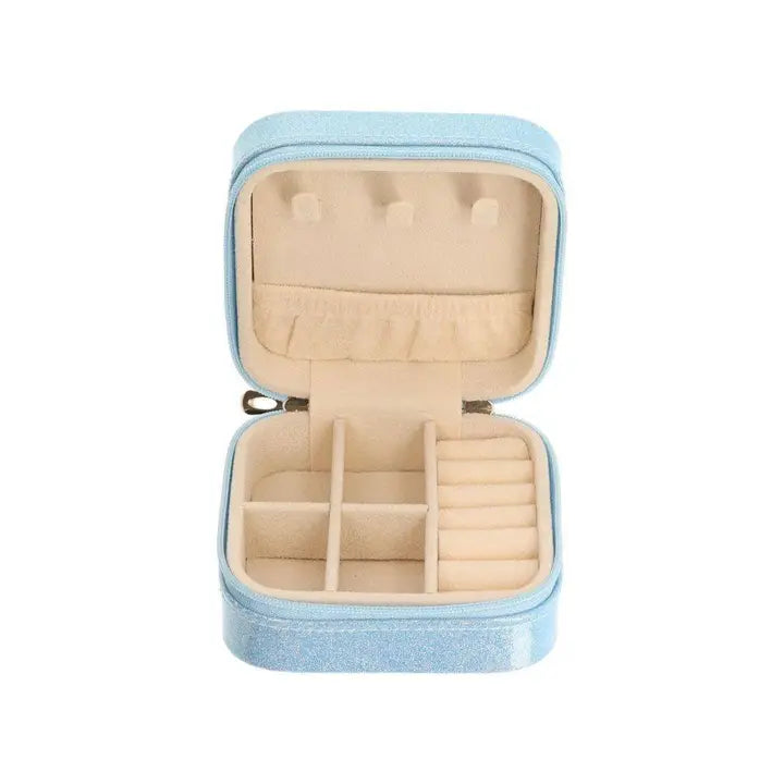 Schmuckbox Glitzer Blau