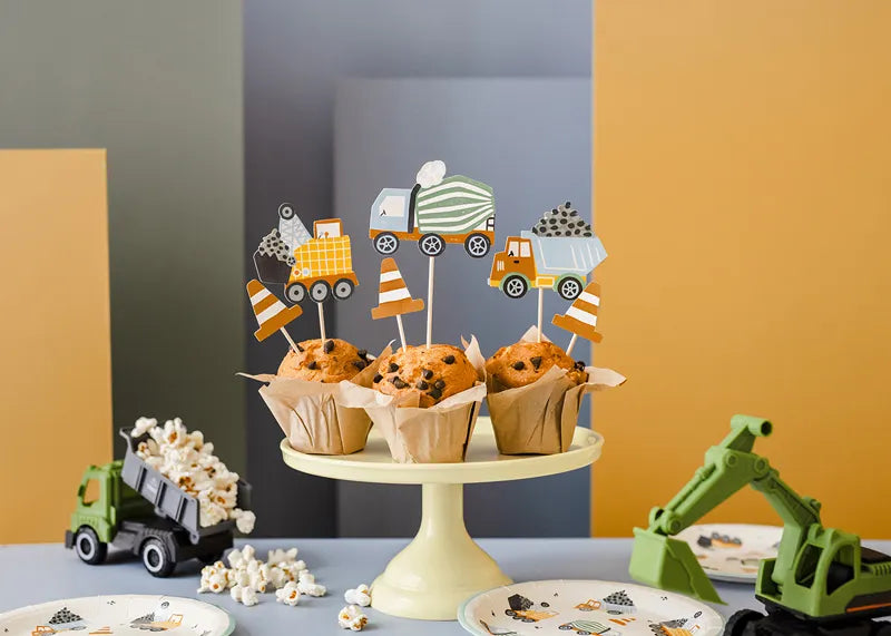 Cake Topper Baufahrzeuge
