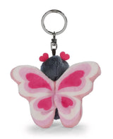 Schlüsselanhänger Plüsch Schmetterling mit Herz