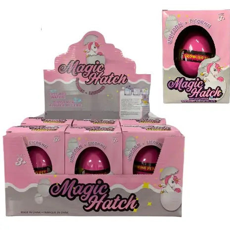 Wachsendes Einhorn im Ei assortiert