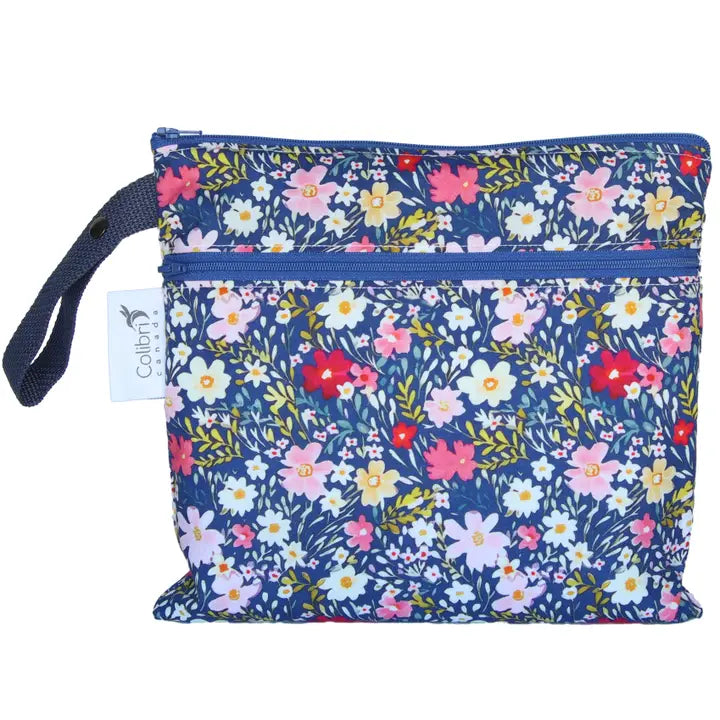 Lunchbag 2fach Colibri Blume Blau