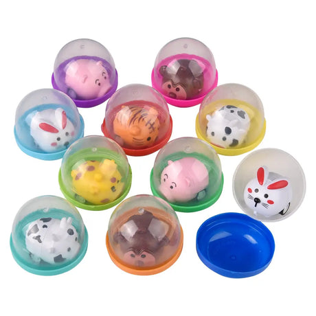 Mini Rückziehauto Kapsel Tier assortiert