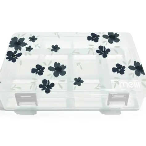 Znünibox Snackbox Melii mit 8 Fächern Blumen