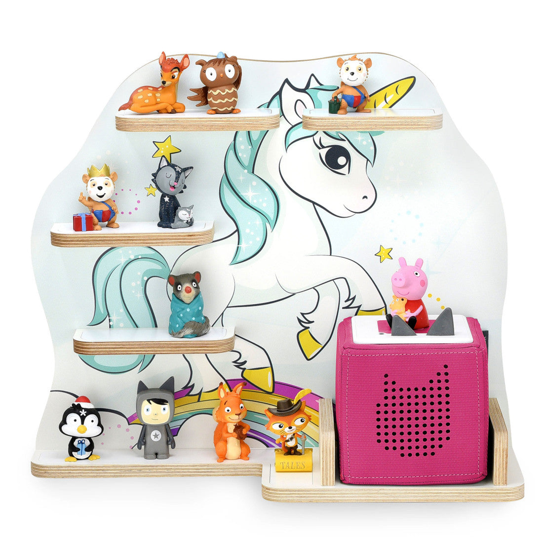 Toniebox Regal Einhorn mit Regenbogen
