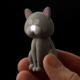 Schlüsselanhänger Katze LED