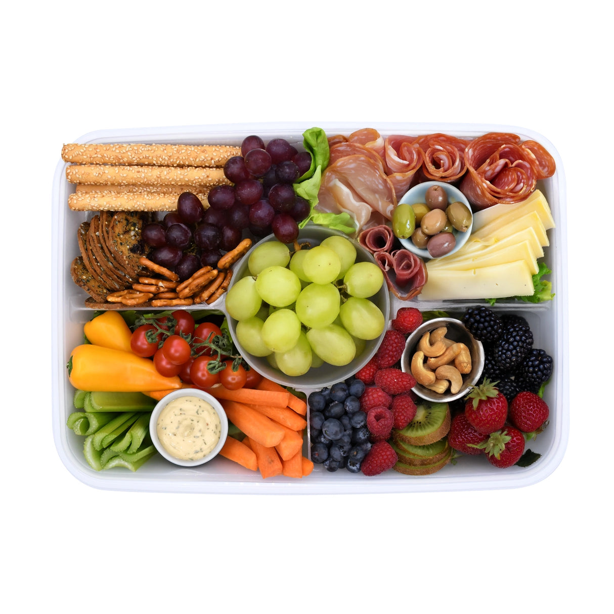 Znünibox Rechteckige Snackle-Plattenbox Rosa