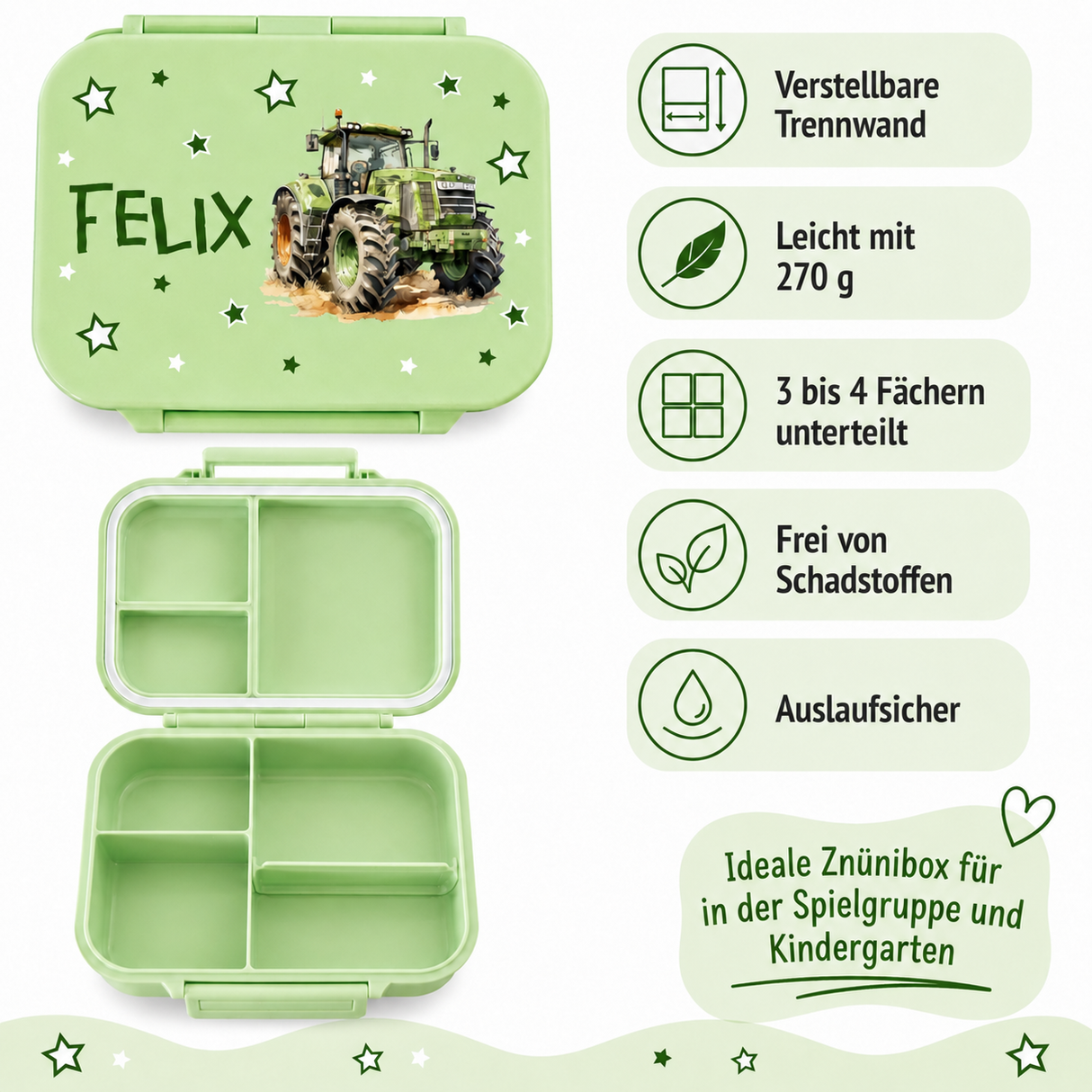 Znünibox Baurelia Box Light Mini Grün