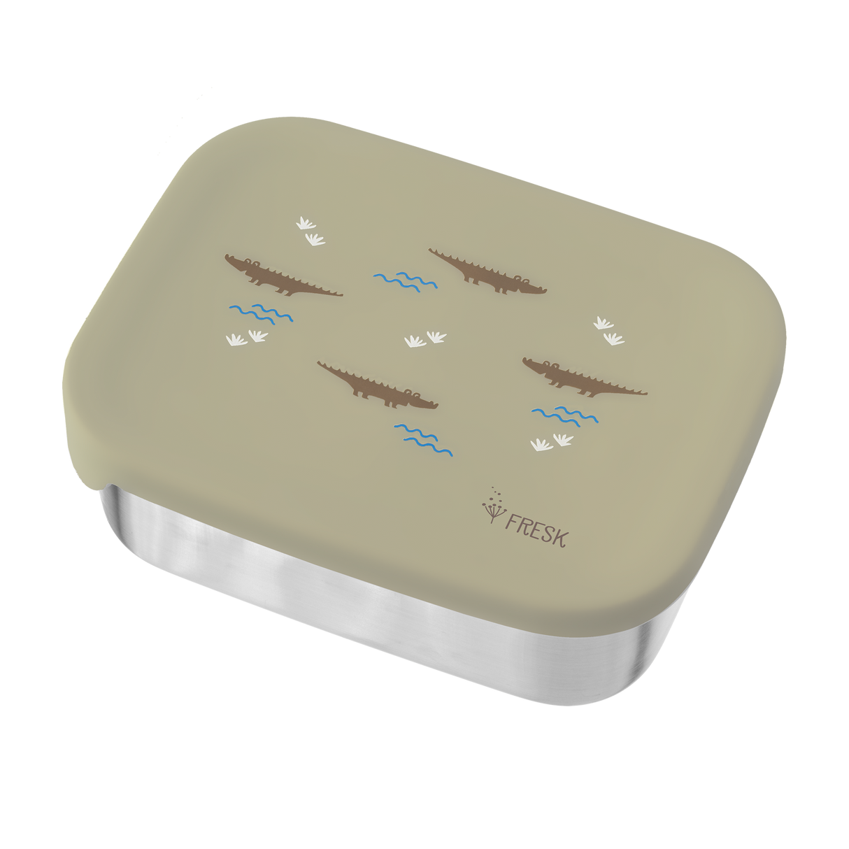 Edelstahl Znünibox Fresk Krokodil
