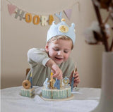 Geburtstagskrone mit Zahlen Little Dutch Blau