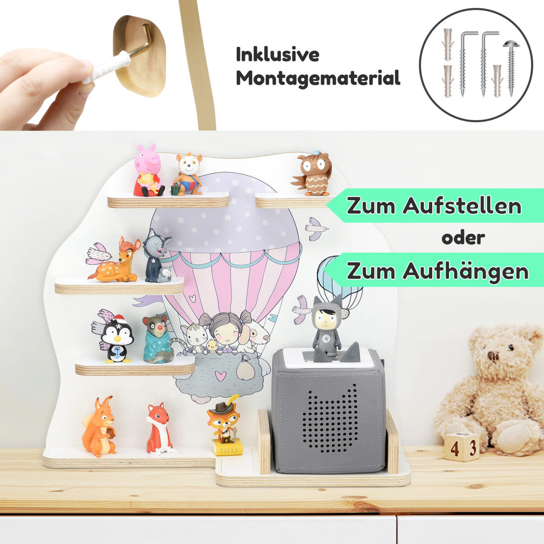 Toniebox Regal Heissluftballon mit Freunden