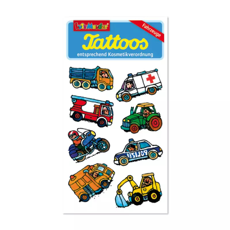 Kinder Tattoo Fahrzeuge