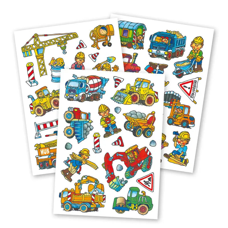 Kinder Tattoo Tapirella Baustelle
